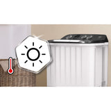Lavadora Haceb Blanco 42x93.4cm Para 7 Kilos con 5 Funciones Preconfiguradas - LAVADORAS Y SECADORAS | Bylmo