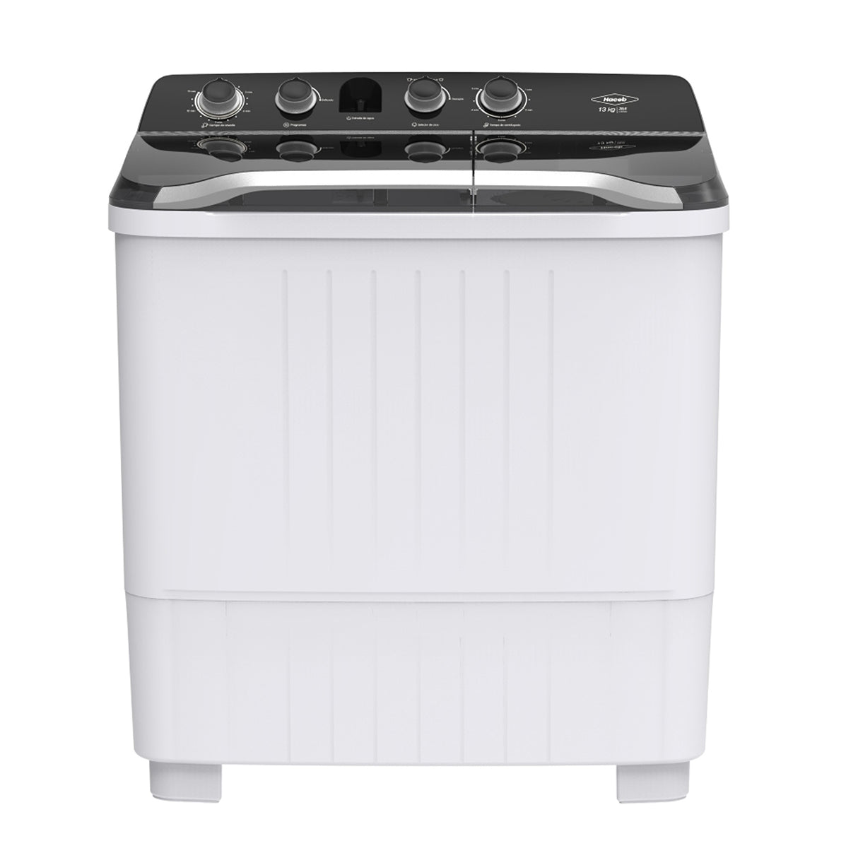Lavadora Haceb Blanco 88.8x104.5cm Para 13 Kilos con 5 Funciones Preconfiguradas - LAVADORAS Y SECADORAS | Bylmo