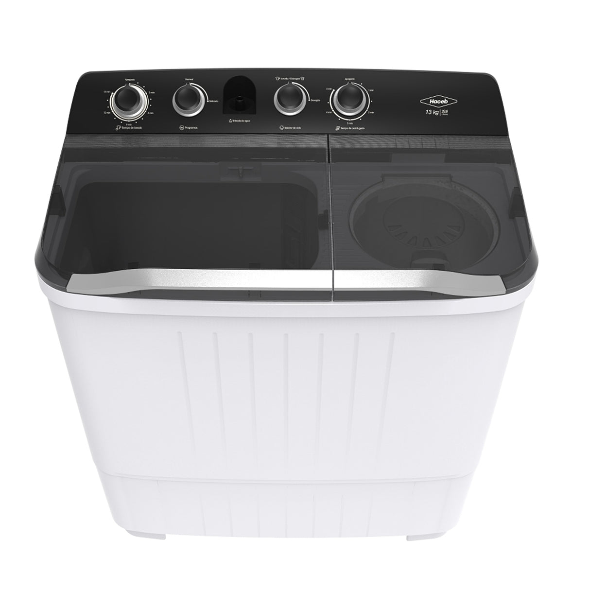 Lavadora Haceb Blanco 88.8x104.5cm Para 13 Kilos con 5 Funciones Preconfiguradas - LAVADORAS Y SECADORAS | Bylmo