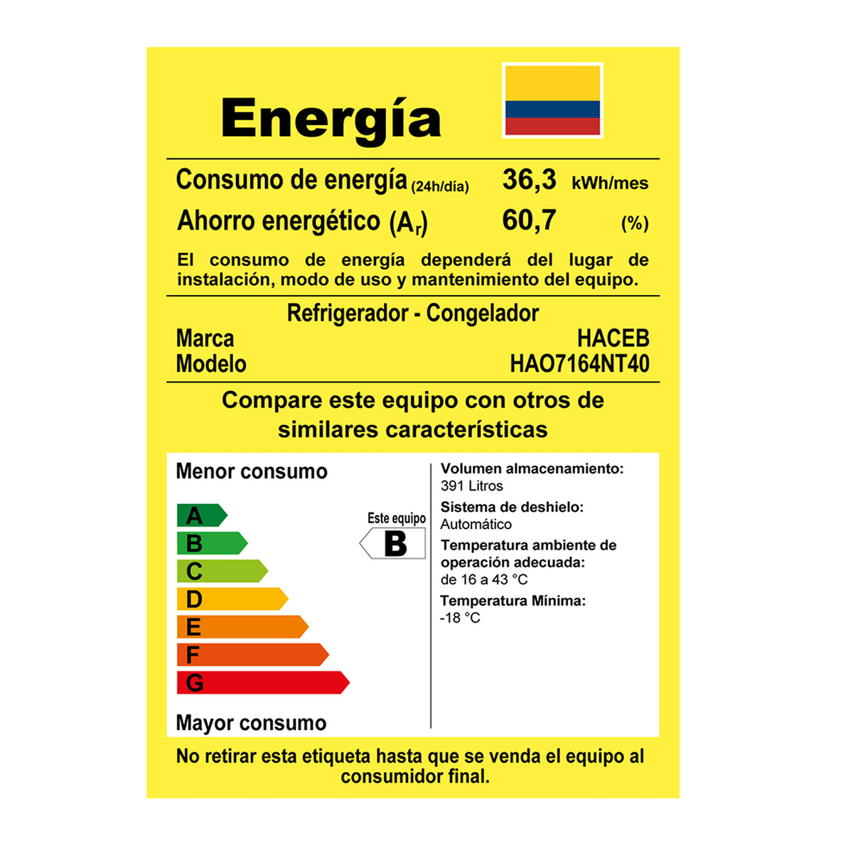 Nevera No Frost Haceb Gris Plomo 74x175.5cm De 404 Litros con Dispensador de Agua - NEVERAS | Bylmo