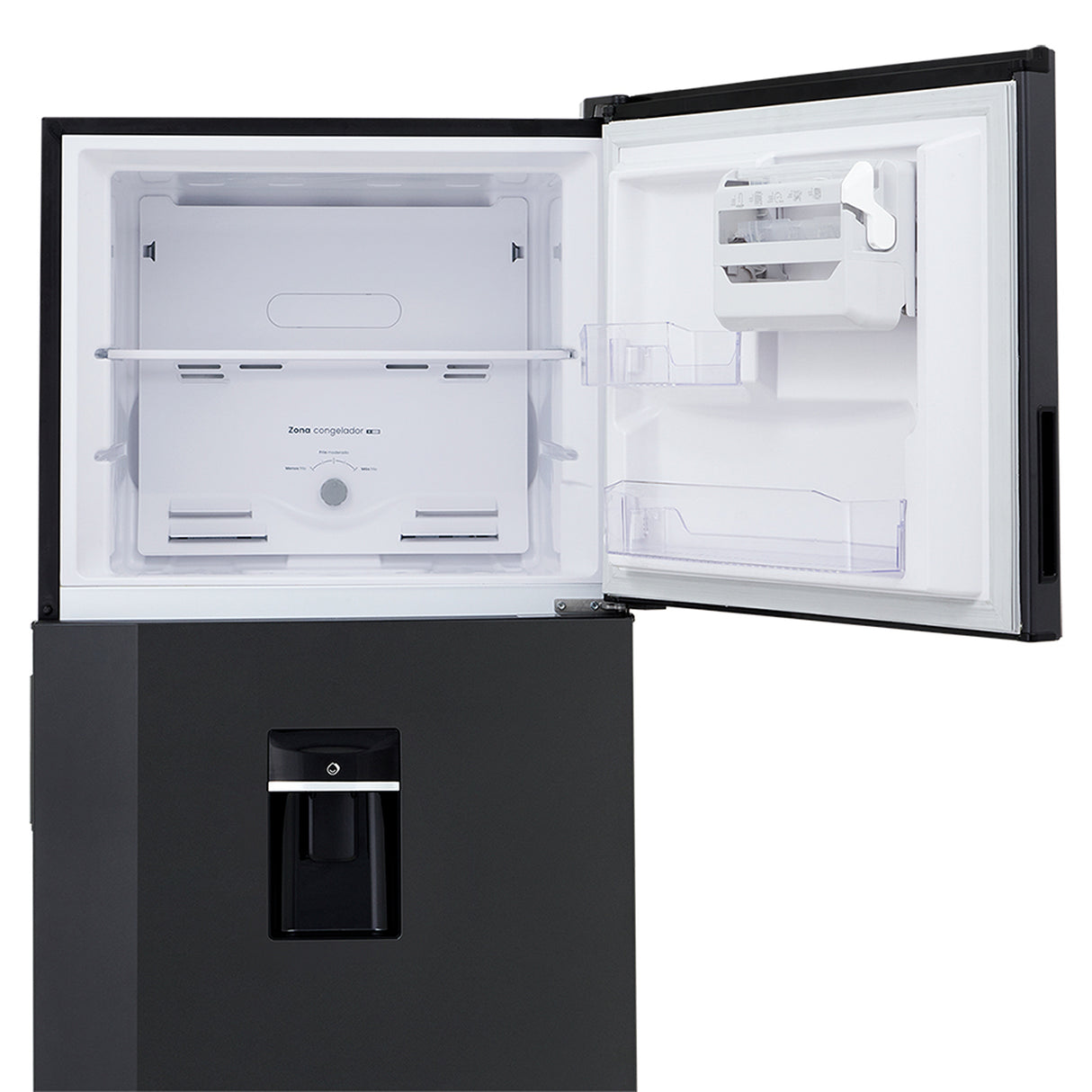 Nevera No Frost Haceb Gris Plomo 74x175.5cm De 404 Litros con Dispensador de Agua - NEVERAS | Bylmo