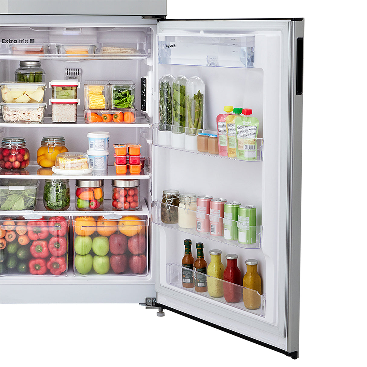 Nevera No Frost Haceb Inox 74x175.5cm De 404 Litros con Dispensador de Agua - NEVERAS | Bylmo