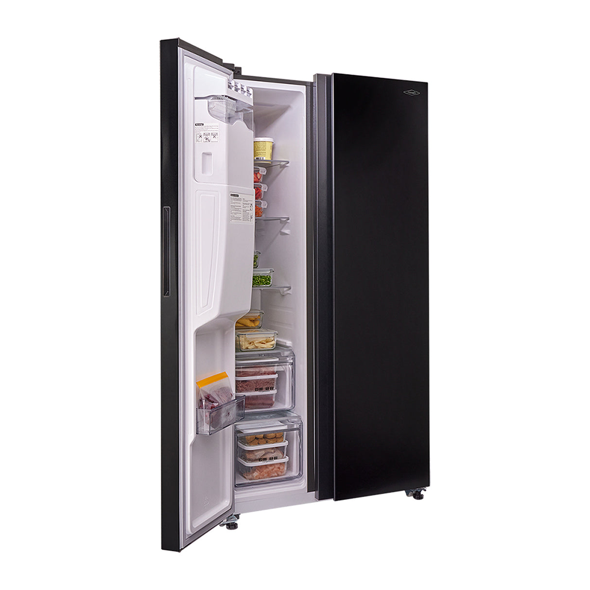 Nevecón No Frost Haceb Side By Side Negro 91x177cm De 621 Litros con Dispensador de Agua - NEVERAS | Bylmo