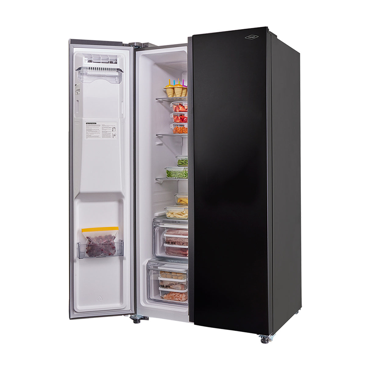 Nevecón No Frost Haceb Side By Side Negro 91x177cm De 621 Litros con Dispensador de Agua - NEVERAS | Bylmo