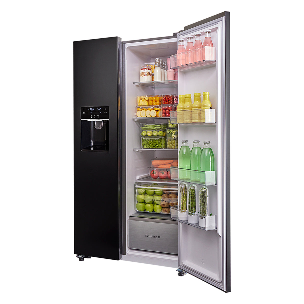 Nevecón No Frost Haceb Side By Side Negro 91x177cm De 621 Litros con Dispensador de Agua - NEVERAS | Bylmo