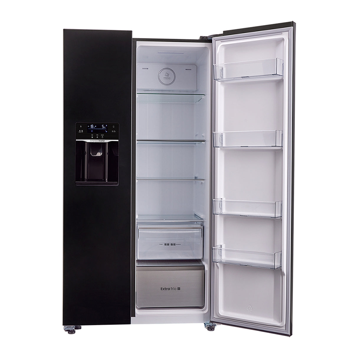 Nevecón No Frost Haceb Side By Side Negro 91x177cm De 621 Litros con Dispensador de Agua - NEVERAS | Bylmo