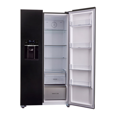Nevecón No Frost Haceb Side By Side Negro 91x177cm De 621 Litros con Dispensador de Agua - NEVERAS | Bylmo