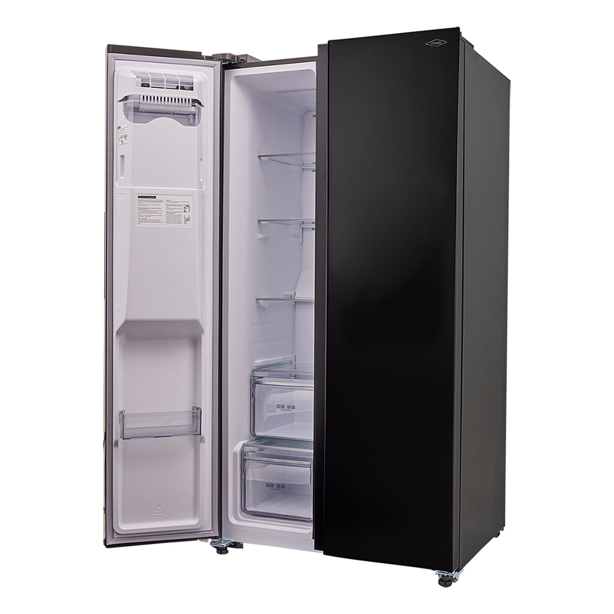 Nevecón No Frost Haceb Side By Side Negro 91x177cm De 621 Litros con Dispensador de Agua - NEVERAS | Bylmo
