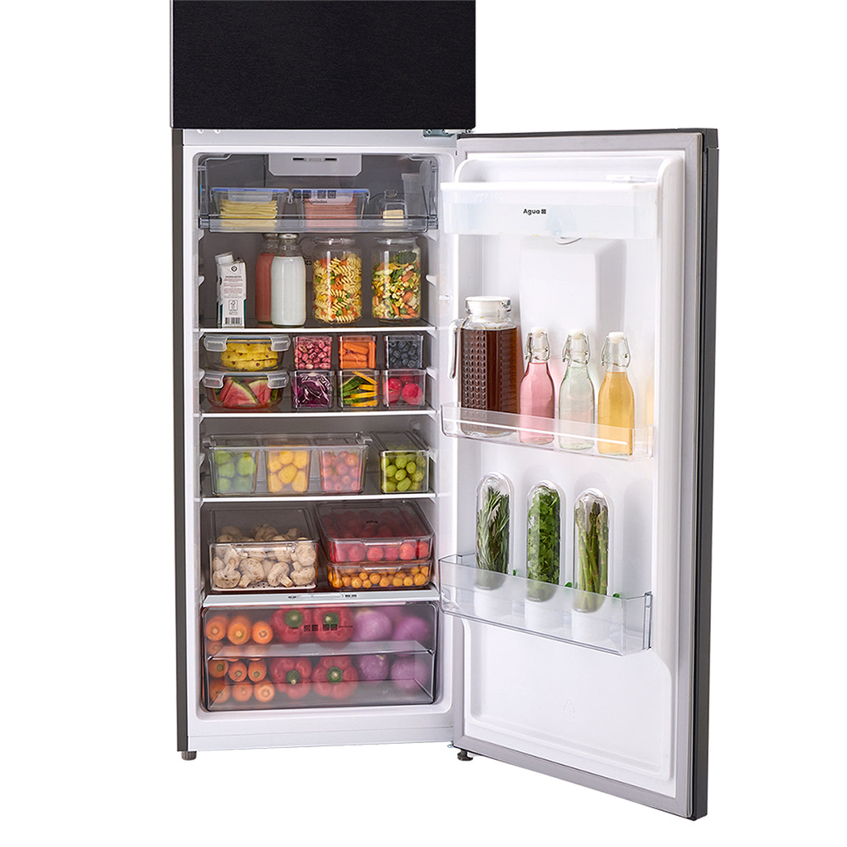 Nevera No Frost Haceb Negro 58x170cm De 241 Litros con Dispensador de Agua - NEVERAS | Bylmo