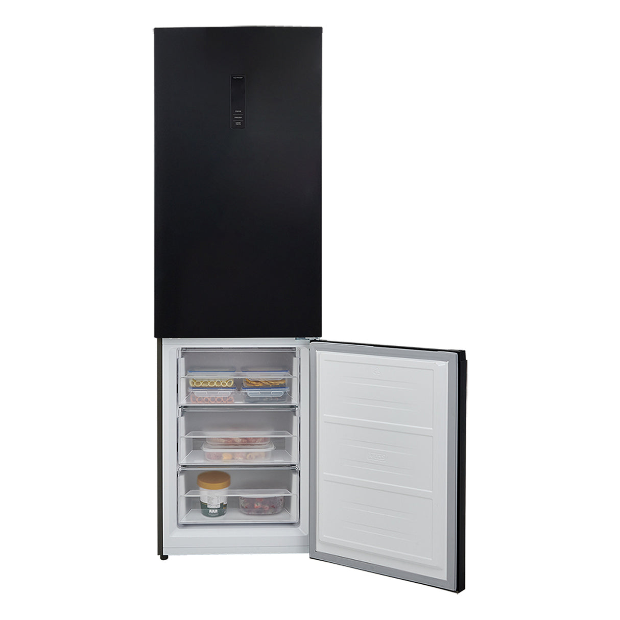 Nevera No Frost Haceb Bottom Mount Negro 68.5x195cm De 382 Litros y con Pantalla Digital - NEVERAS | Bylmo