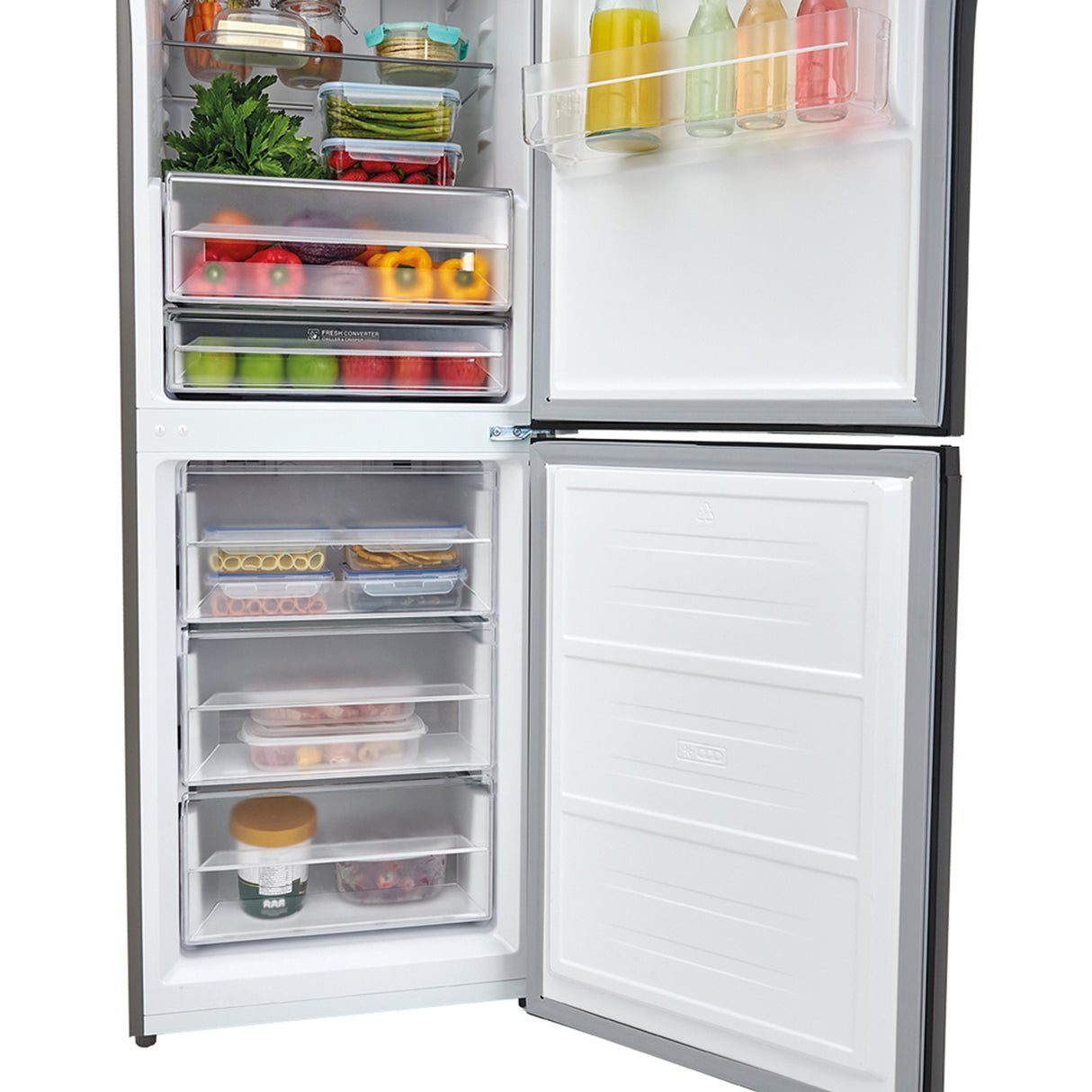 Nevera No Frost Haceb Bottom Mount Negro 68.5x195cm De 382 Litros y con Pantalla Digital - NEVERAS | Bylmo