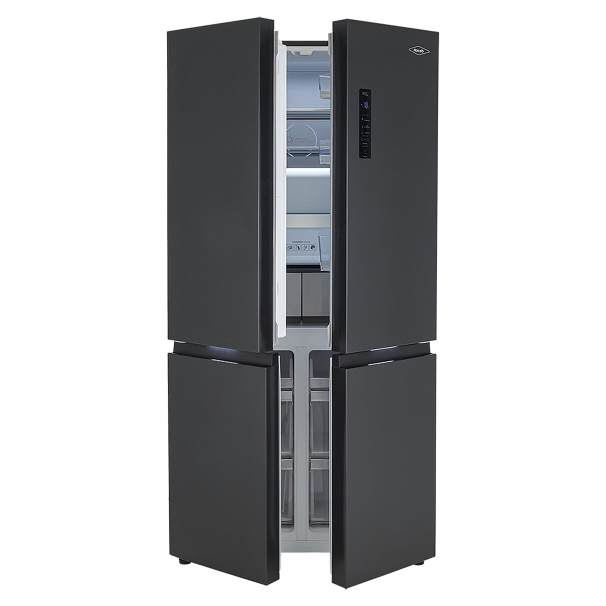Nevera No Frost Haceb Cross Door Negro 69x1.9cm De 586 Litros y con Pantalla Digital - NEVERAS | Bylmo