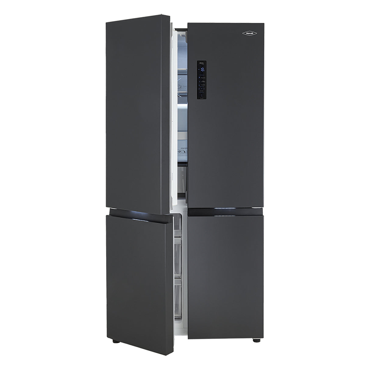 Nevera No Frost Haceb Cross Door Negro 69x1.9cm De 586 Litros y con Pantalla Digital - NEVERAS | Bylmo