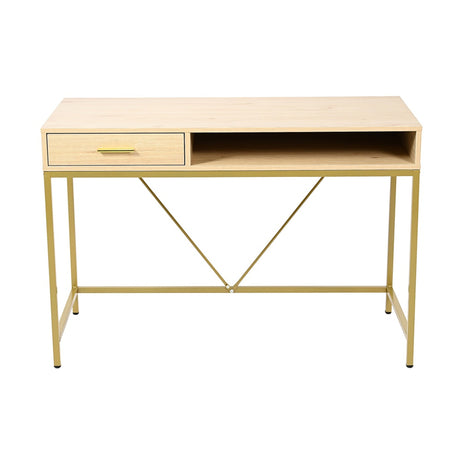 Escritorio Natural 110x75cm con Un Cajón Moderno - ESCRITORIOS | Bylmo
