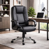 Silla Gerencial Negro 67x121cm con Apoya Brazos - SILLAS DE OFICINA | Bylmo