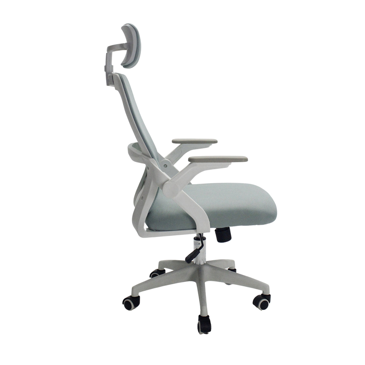 Silla Gerencial Azul Aguamarina 72x119cm con Apoya Brazos con Soporte Lumbar y con Apoya Cabezas - SILLAS DE OFICINA | Bylmo