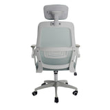 Silla Gerencial Azul Aguamarina 72x119cm con Apoya Brazos con Soporte Lumbar y con Apoya Cabezas - SILLAS DE OFICINA | Bylmo
