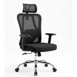 Silla Gerencial Negro 65x120cm con Apoya Brazos con Soporte Lumbar y con Apoya Cabezas - SILLAS DE OFICINA | Bylmo