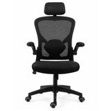 Silla Gerencial Negro 61x124cm con Apoya Brazos con Soporte Lumbar y con Apoya Cabezas - SILLAS DE OFICINA | Bylmo