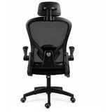 Silla Gerencial Negro 61x124cm con Apoya Brazos con Soporte Lumbar y con Apoya Cabezas - SILLAS DE OFICINA | Bylmo