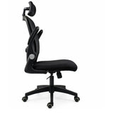 Silla Gerencial Negro 61x124cm con Apoya Brazos con Soporte Lumbar y con Apoya Cabezas - SILLAS DE OFICINA | Bylmo