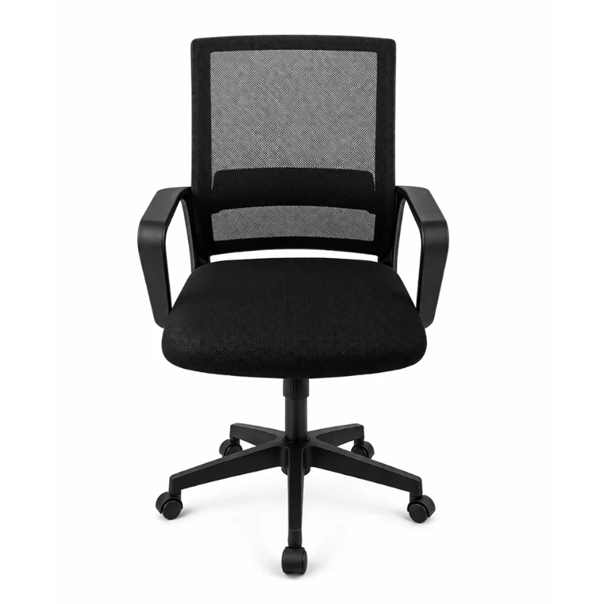 Silla Gerencial Negro 59x92cm con Apoya Brazos con Soporte Lumbar - SILLAS DE OFICINA | Bylmo