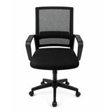 Silla Gerencial Negro 59x92cm con Apoya Brazos con Soporte Lumbar - SILLAS DE OFICINA | Bylmo