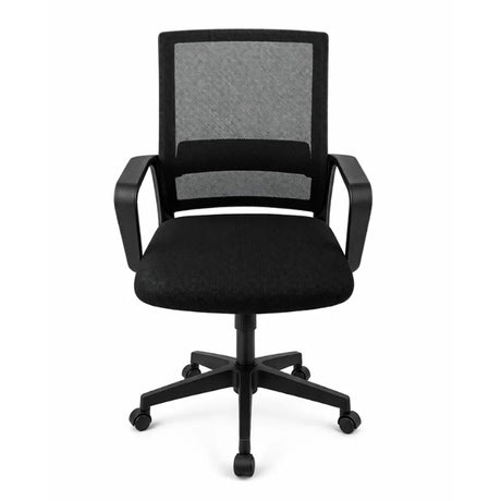 Silla Gerencial Negro 59x92cm con Apoya Brazos con Soporte Lumbar - SILLAS DE OFICINA | Bylmo