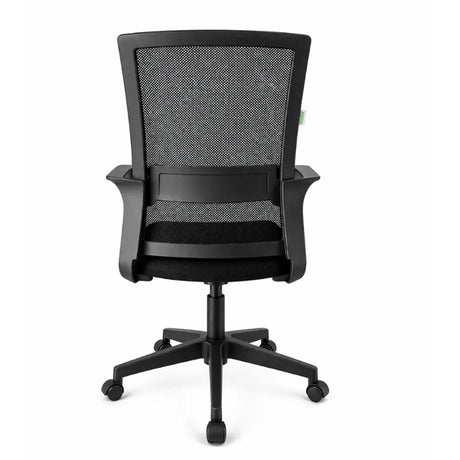 Silla Gerencial Negro 59x92cm con Apoya Brazos con Soporte Lumbar - SILLAS DE OFICINA | Bylmo