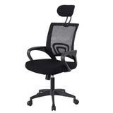 Silla Gerencial Negro 52x105cm con Apoya Brazos con Soporte Lumbar y con Apoya Cabezas - SILLAS DE OFICINA | Bylmo