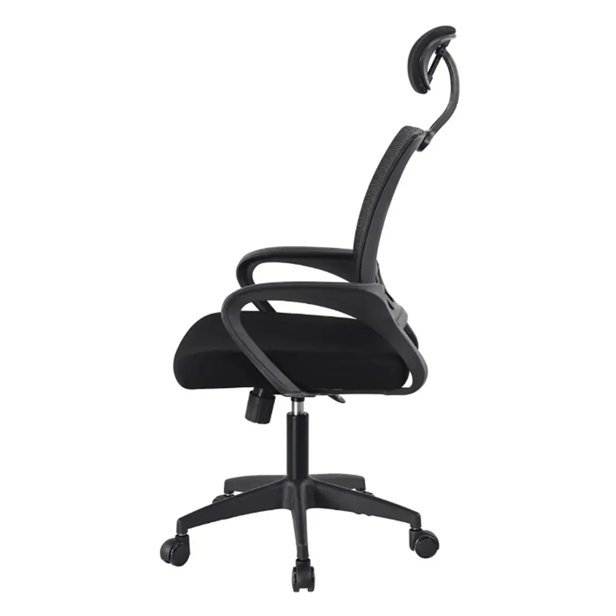 Silla Gerencial Negro 52x105cm con Apoya Brazos con Soporte Lumbar y con Apoya Cabezas - SILLAS DE OFICINA | Bylmo