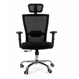 Silla Gerencial Negro 66x125cm con Apoya Brazos con Soporte Lumbar y con Apoya Cabezas - SILLAS DE OFICINA | Bylmo