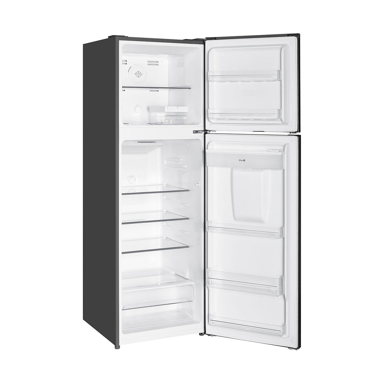 Nevera Inverter No Frost Kalley Gris Oscuro 54x166.8cm de 245 Litros con Dispensador de Agua y con Congelador Superior - NEVERAS | Bylmo
