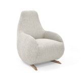 Poltrona Rusell Taupe y Matiz Caoba 77x95cm de Un Puesto con Apoya Brazos - SOFAS Y POLTRONAS | Bylmo