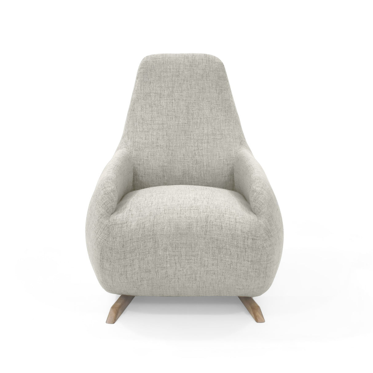 Poltrona Rusell Taupe y Matiz Caoba 77x95cm de Un Puesto con Apoya Brazos - SOFAS Y POLTRONAS | Bylmo