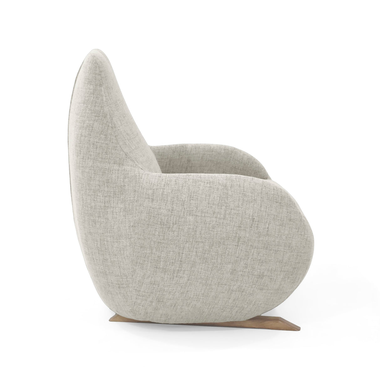 Poltrona Rusell Taupe y Matiz Caoba 77x95cm de Un Puesto con Apoya Brazos - SOFAS Y POLTRONAS | Bylmo