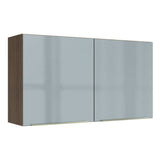 Mueble Superior de Cocina Lux Marrón y Gris 120x66cm con Cuatro Entrepaños y Dos Puertas - MUEBLES SUPERIORES DE COCINA | Bylmo