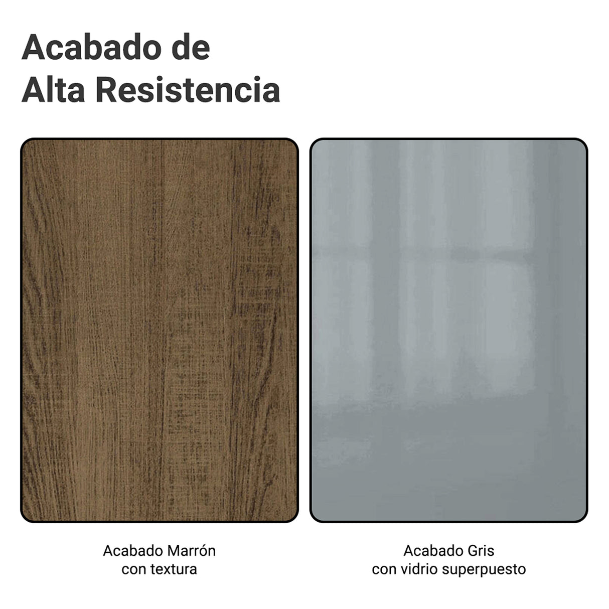 Mueble Superior de Cocina Lux Marrón y Gris 120x66cm con Cuatro Entrepaños y Dos Puertas - MUEBLES SUPERIORES DE COCINA | Bylmo