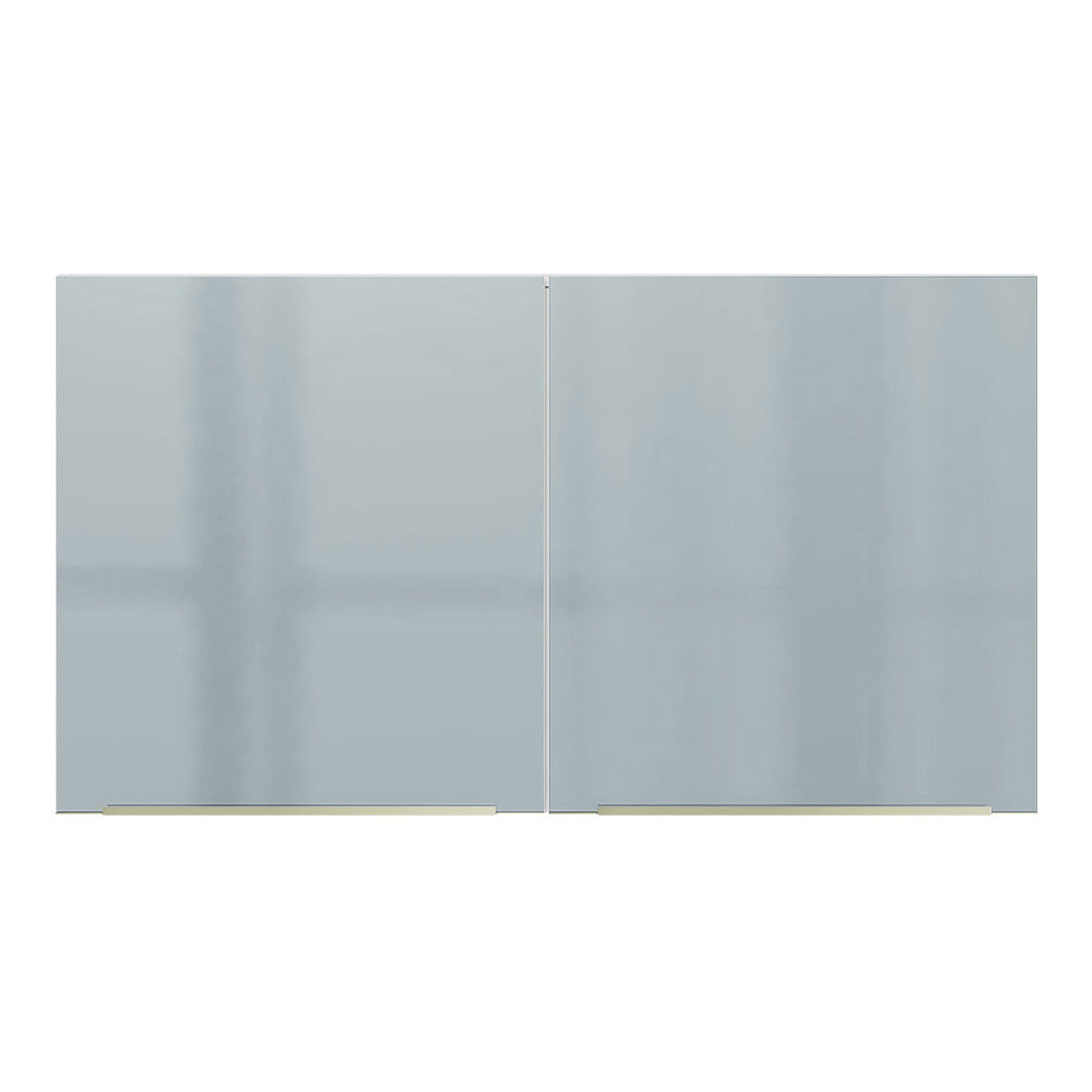 Mueble Superior de Cocina Lux Blanco y Gris 120x66cm con Cuatro Entrepaños y Dos Puertas - MUEBLES SUPERIORES DE COCINA | Bylmo