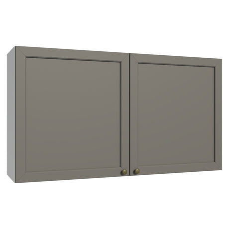 Mueble Superior de Cocina Vik Blanco y Gris 120x66cm con Cuatro Entrepaños y Dos Puertas - MUEBLES SUPERIORES DE COCINA | Bylmo