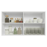 Mueble Superior de Cocina Vik Blanco y Gris 120x66cm con Cuatro Entrepaños y Dos Puertas - MUEBLES SUPERIORES DE COCINA | Bylmo
