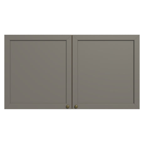 Mueble Superior de Cocina Vik Marrón y Gris 120x66cm con Cuatro Entrepaños y Dos Puertas - MUEBLES SUPERIORES DE COCINA | Bylmo