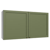 Mueble Superior de Cocina Vik Blanco y Verde 120x66cm con Cuatro Entrepaños y Dos Puertas - MUEBLES SUPERIORES DE COCINA | Bylmo