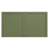 Mueble Superior de Cocina Vik Blanco y Verde 120x66cm con Cuatro Entrepaños y Dos Puertas - MUEBLES SUPERIORES DE COCINA | Bylmo