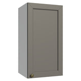 Mueble Superior de Cocina Vik Blanco y Gris 35x66cm con Dos Entrepaños y Una Puerta - MUEBLES SUPERIORES DE COCINA | Bylmo