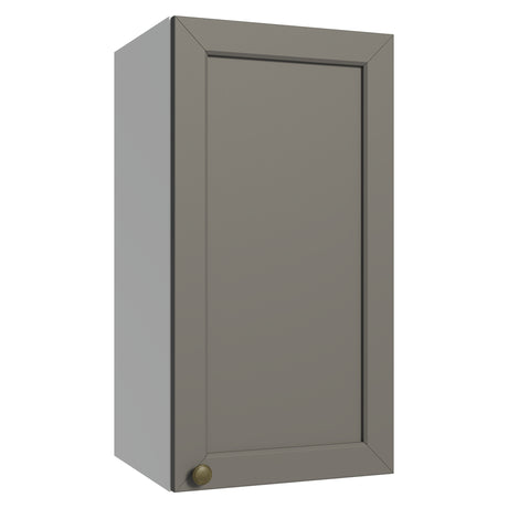 Mueble Superior de Cocina Vik Blanco y Gris 35x66cm con Dos Entrepaños y Una Puerta - MUEBLES SUPERIORES DE COCINA | Bylmo