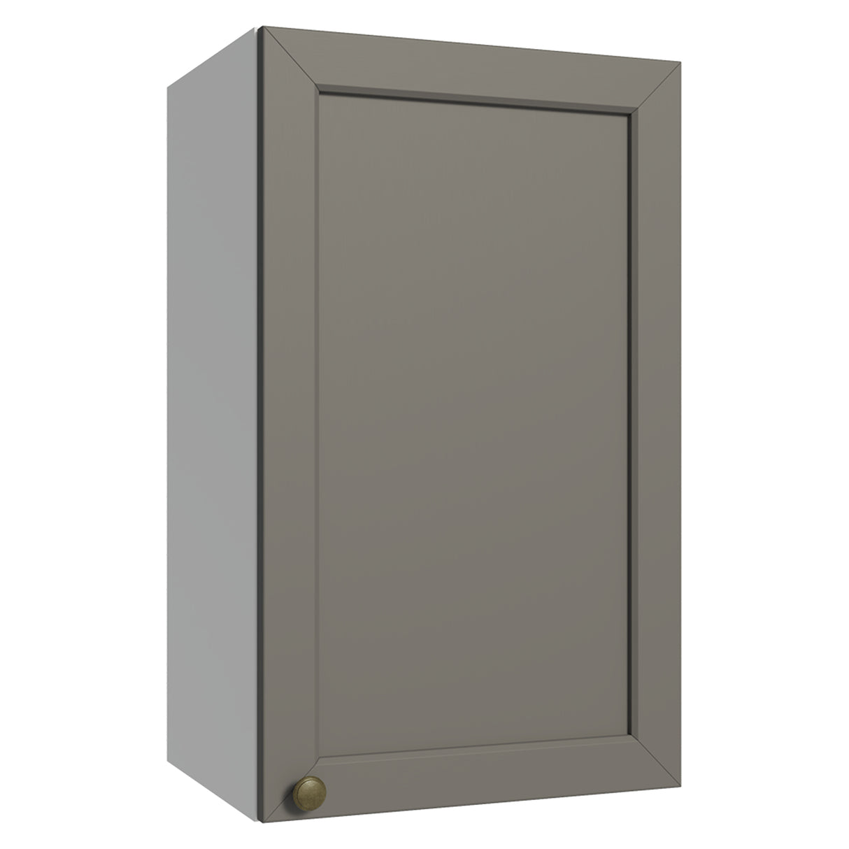 Mueble Superior de Cocina Vik Blanco y Gris 40x66cm con Dos Entrepaños y Una Puerta - MUEBLES SUPERIORES DE COCINA | Bylmo