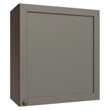 Mueble Superior de Cocina Vik Marrón y Gris 60x66cm con Dos Entrepaños y Una Puerta