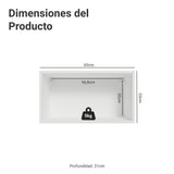 Mueble Superior de Cocina Vik Blanco y Gris 60x33cm con Un Entrepaño y Una Puerta - MUEBLES SUPERIORES DE COCINA | Bylmo