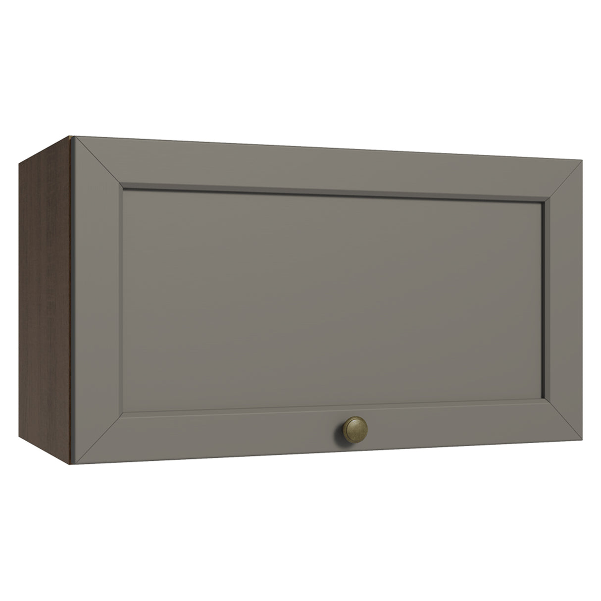 Mueble Superior de Cocina Vik Marrón y Gris 60x33cm con Un Entrepaño y Una Puerta - MUEBLES SUPERIORES DE COCINA | Bylmo